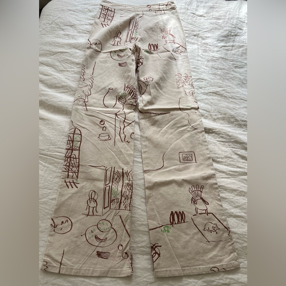 Paloma Wool Beige Artistic Pants
